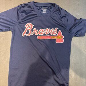 Boys’ Dri-Fit Braves #5 Navy T-Shirt – Size M (10/12)- Freeman